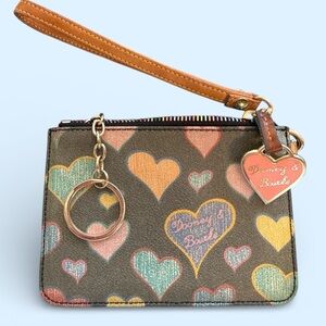 Dooney & Bourke Multicolor Heart Wristlet